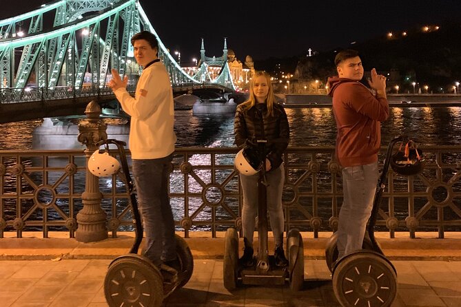 Budapest 2-Hour Night Segway Experience - Getting rolling at Galamb u. 3: training first, then lights