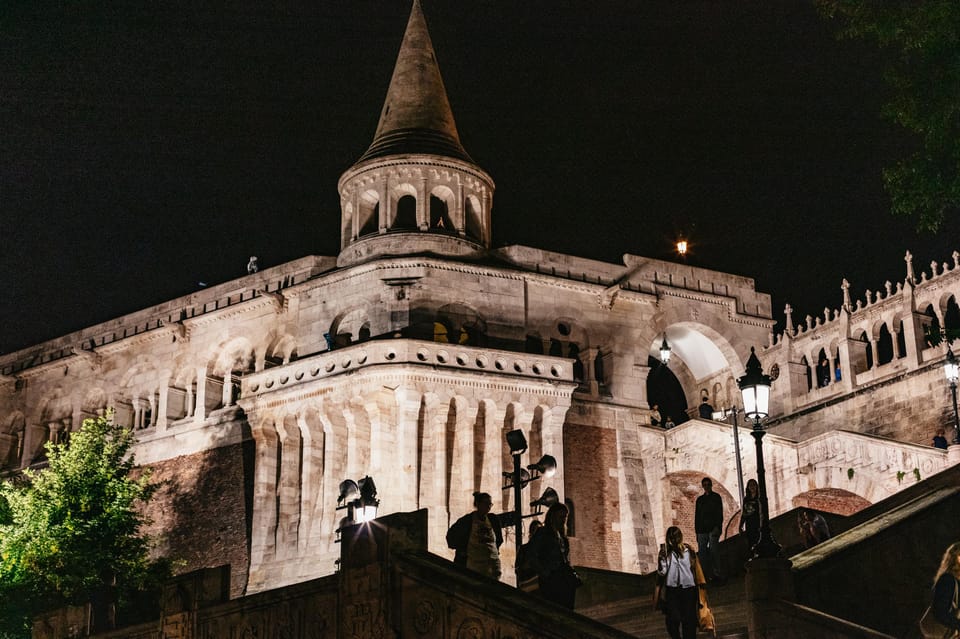 Budapest: Buda Castle District Vampires and Myths Night Tour - Buda Castle Photo Stop: Watching the Fortress From Street Level
