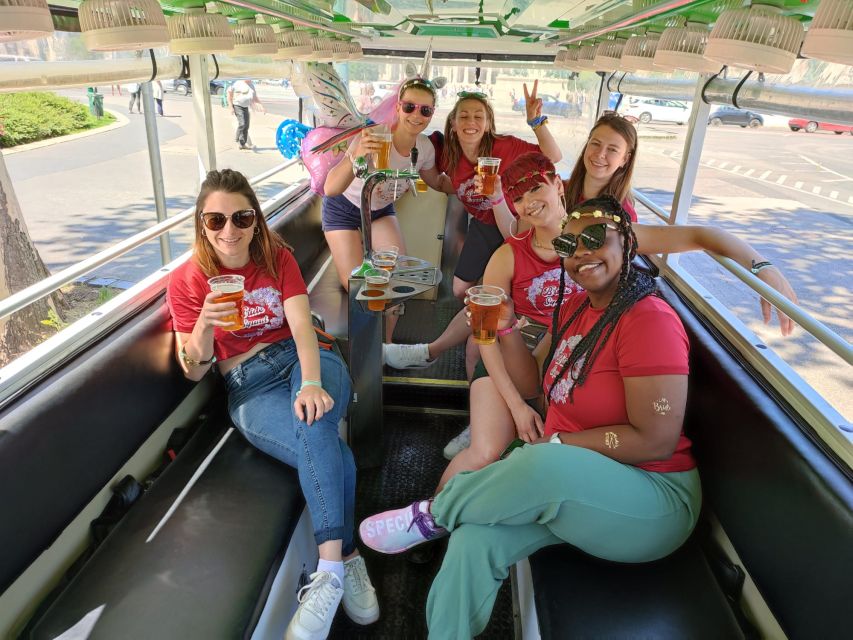 Budapest: eBeerBus Sightseeing Tour - Getting on board at Heroes Square (and how the ride feels)