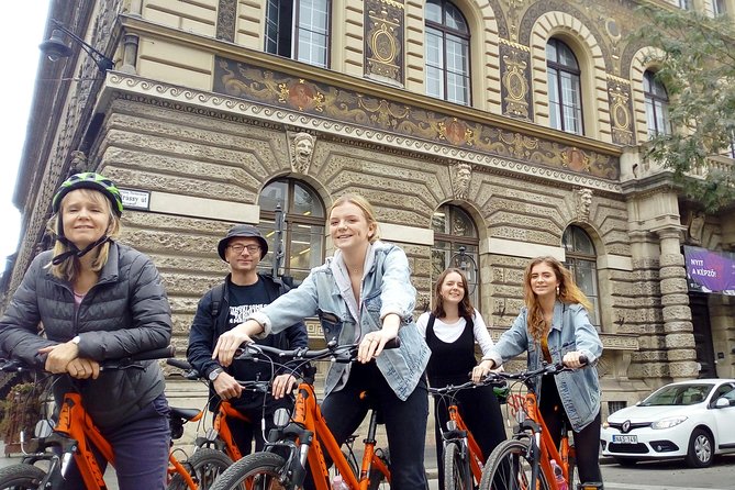 Budapest Historic Downtown Bicycle Tour in small groups - City Park area: ice rink in winter, boating in summer, and lots of exterior design