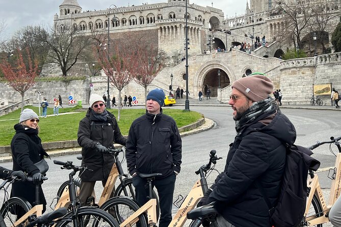 Budapest: Historic Downtown ride on E-Bicycles Buda & Pest - City Park stops: Vajdahunyad Castle and Széchenyi Baths area