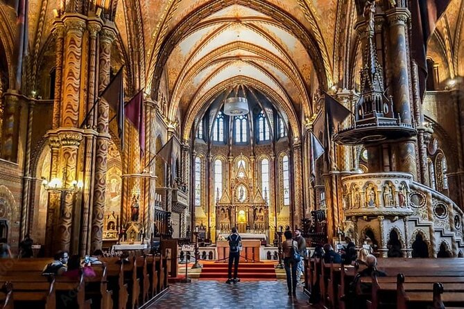 Budapest: Matthias Church Entry Ticket - Inside the church: stained glass, frescoes, and the feeling of space
