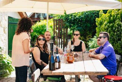 From Budapest: Etyek Wine Tasting Tour with 3-Course Meal - The first winery: cellars, snacks, and meeting the people behind the bottle