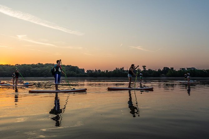 SUP Budapest: Sunset tour - Views That Matter: Parliament, Bridges, and Island Wildlife